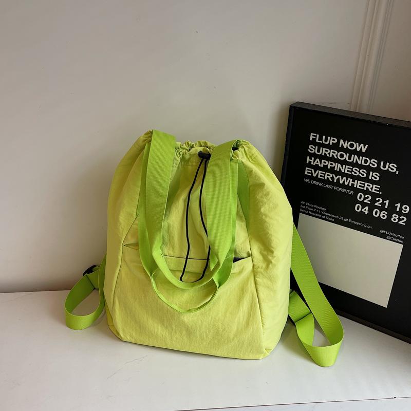 New Student Schoolbag Women's Fashion Drawstring Bundle Backpack Large Capacity Backpack Casual Women's Shoulder Bag