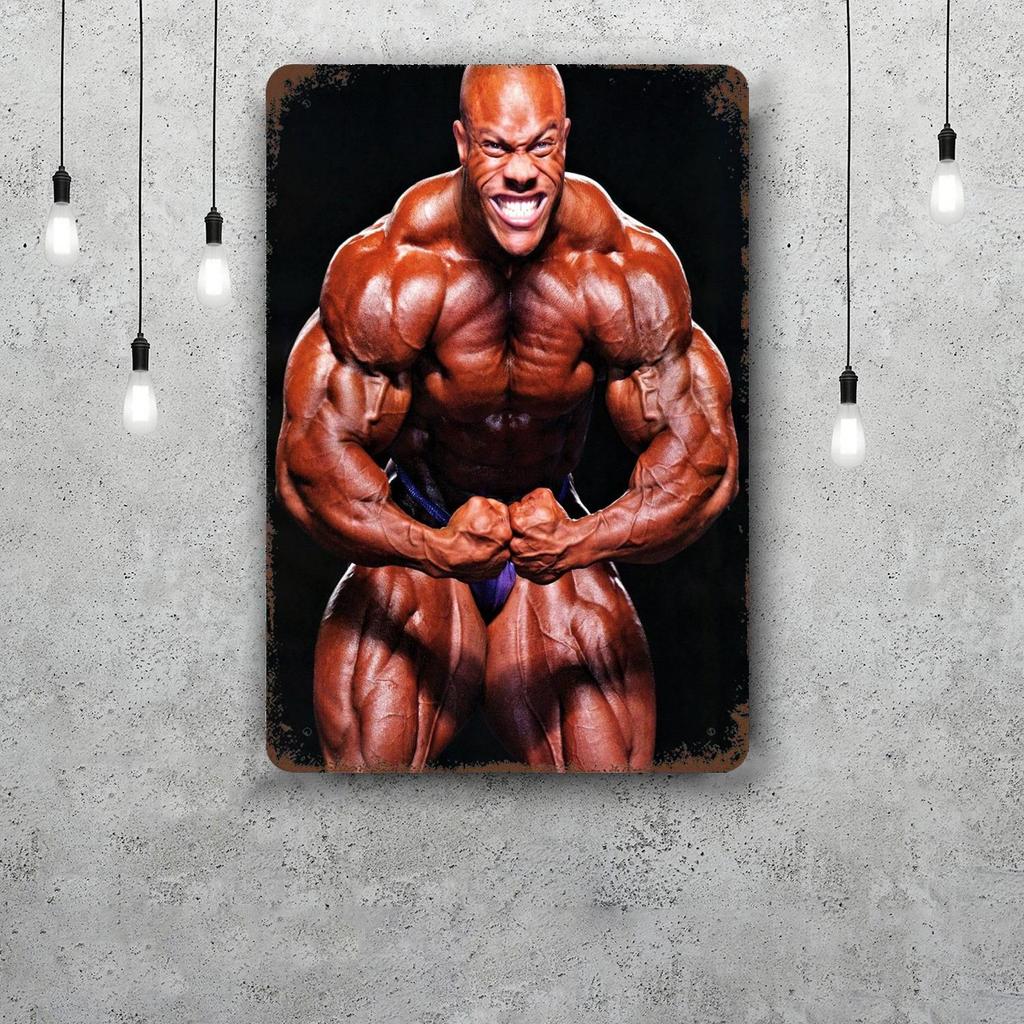 Bodybuilding Funny Bar Metal Sign Retro Plaque Vintage Sign Alcohol Drinker Pub Club Man Cave Kitchen Wall Decoration