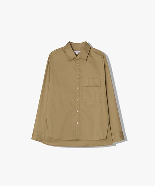 River Classy [24Fw] Lkf31402 Beige Oversized Pocket Casual Shirt 95