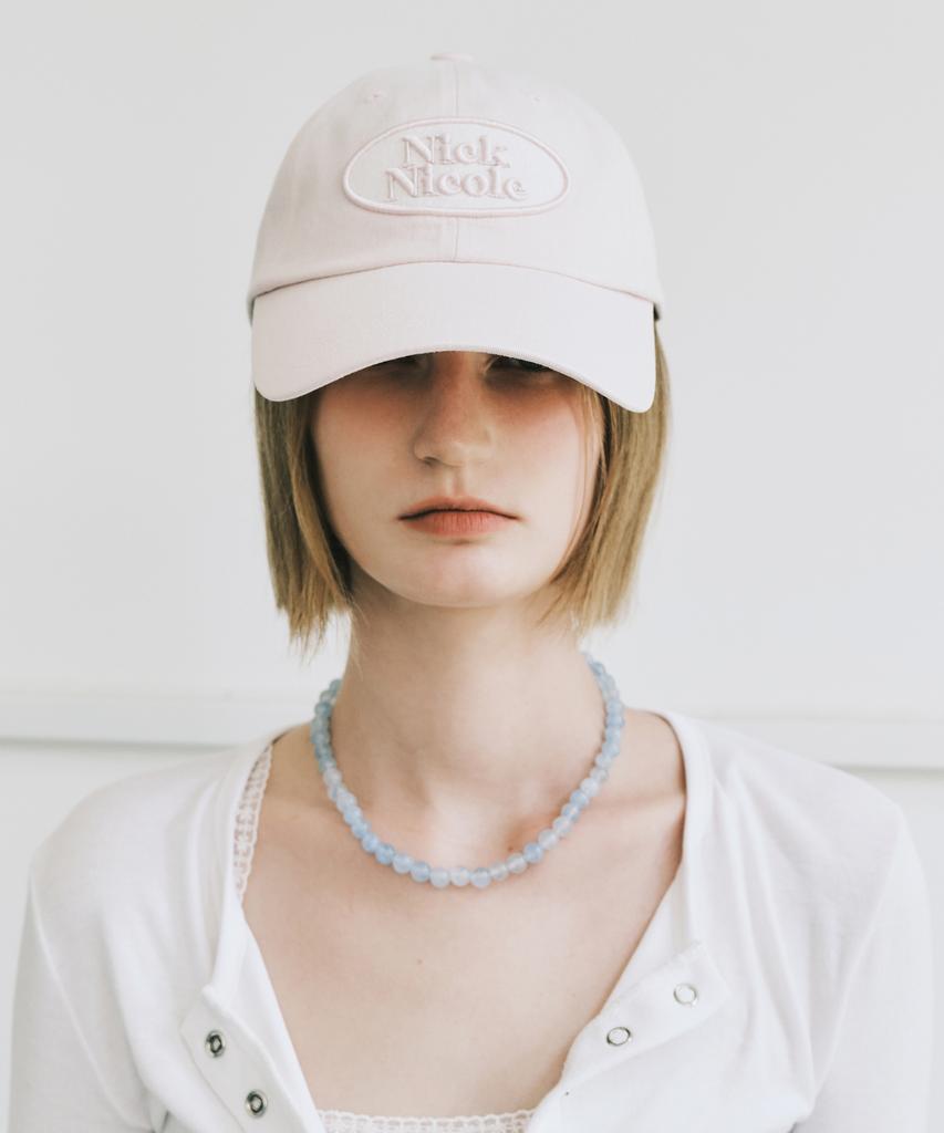 Nigaennikol Oval Wappen Ball Cap_Pastel Pink