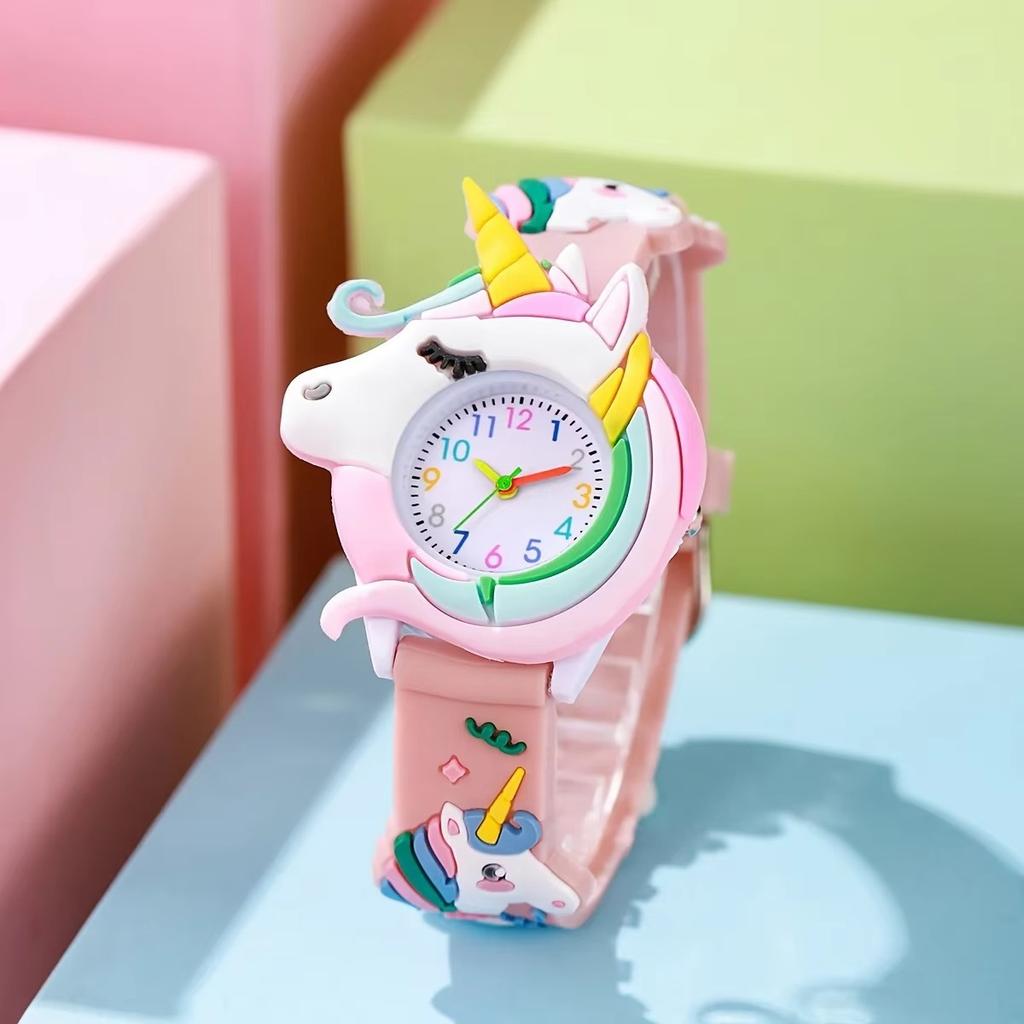 Karton Silikon Geschenk Uhr für Jungen und Mädchen Niedlich Bunt Lieblich Kinder Armbanduhr