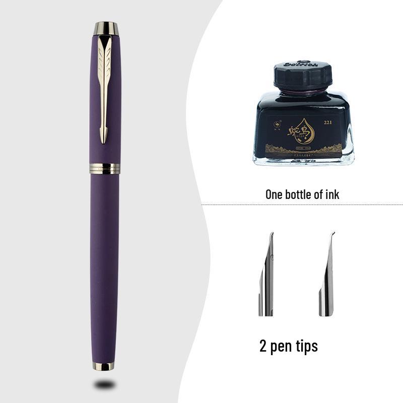 High-End Calligraphy Fountain Pen with Hard Nib for Artistic Writing, Practice & Signature - Ideal for Adults and Men