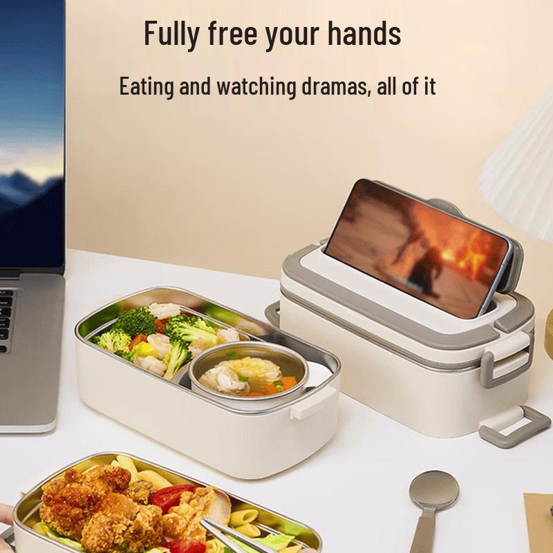 TAFUCO 316L Stainless Steel 2-Layer Divided Lunch Box