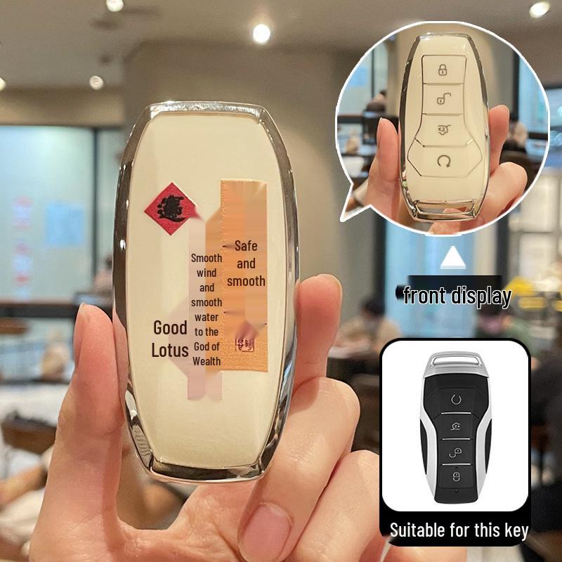 Compatible Key Case for BYD Han, Dolphin, Qin, Song Plus DMI, Yuan Pro, Tang DMI/EV, Destroyer 05 Buckle