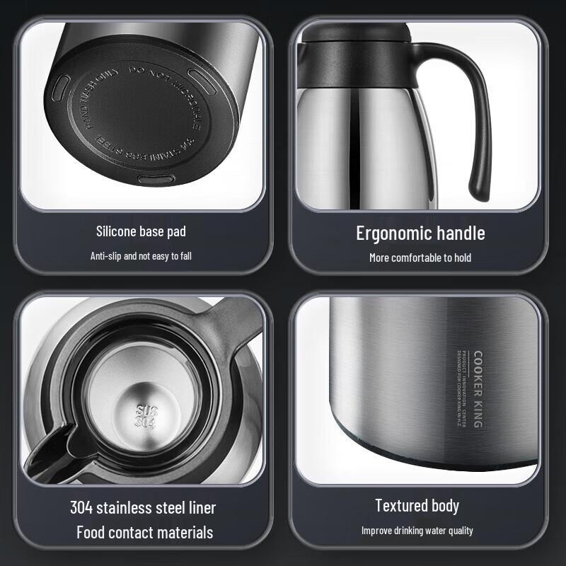 Chui Da Huang 2.2L Stainless Steel Insulated Coffee Pot