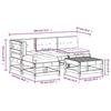 VidaXL Salon de jardin 5 pcs avec coussins bois de pin imprégné 3186052
