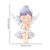 Ballerina Angel Figurine Winged Ornament with Carved Feathers