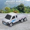 Mini Remote Control Truck, 2.4Ghz Alloy Electric Vehicle with Lights, App Controlled Toy for Boys Ki
