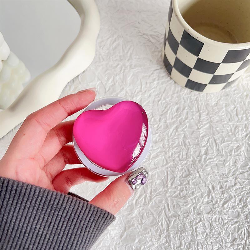 Solid Color Glass Love Mobile Phone Airbag Bracket Magnetic Attraction Removable Wind Watching Drama Desktop Support Portable Telescopic