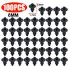 Car Hole Plastic Rivets Fastener Push Clip Black Auto Vehicle Door Trim Panel Retainer Fastener Clip Car Accessory 6mm/7mm/8mm