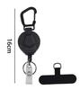 Retractable Keychain Heavy Duty Lanyard Anti-Theft Phone Holder Travel Cellphone Strap Smartphone Safety Tether With Belt Clip