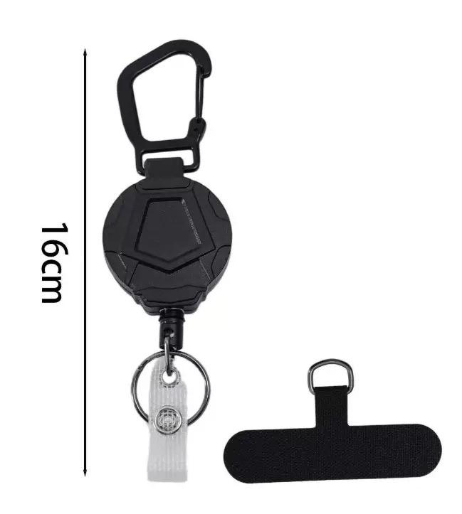 Retractable Keychain Heavy Duty Lanyard Anti-Theft Phone Holder Travel Cellphone Strap Smartphone Safety Tether With Belt Clip