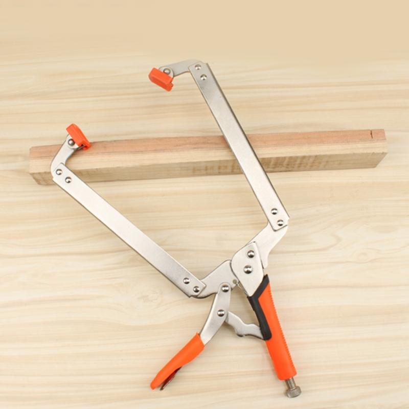 6/9/11/14/18Inch Face Clamps Pocket Hole Clamps for Woodworking, Welding Clamps Metal Vise Grip Clamps Locking C Clamps
