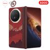 For Honor Magic V6 Carbon Case 600D Kevlar Fiber Aramid Fiber Fabric Ultra Thin Hard Cover Magnetic Black Slim Light Red Premium