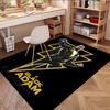 Black Adam Print Rug, Washable Floor Carpet, For Entryway Dorm Laundry Room Office Study, Home Decor Birthday Christmas Gift
