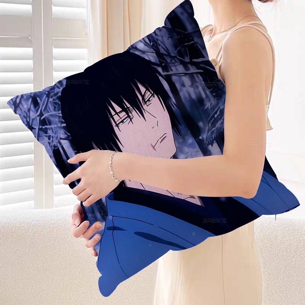 Anime Toji Fushiguro Cushion Cover Pillowcase Upholstery Sofa Throw Pillow Home Decor Pillowcas