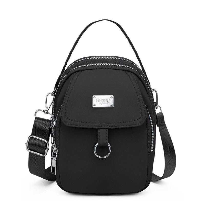 

New women s bag shoulder bag Korean version fashion versatile casual women s messenger bag mobile phone bag handbag 19*14*7cm чёрный