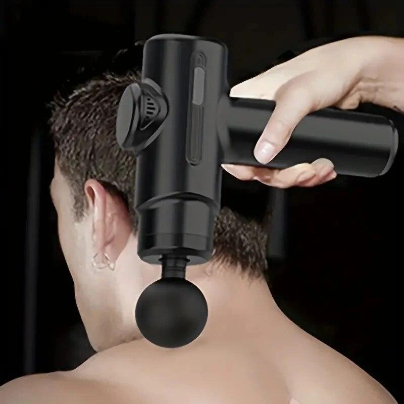 4 Head Massage Mini Massage Gun Massager Portable Smart Electric Massage Stick Multifunctional Home Fitness Equipment
