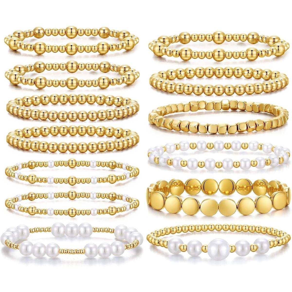 

JYL TS Bracelet Superhero Movie Theme Courage & Heroic Spirit 13-piece gold bead set аквамарин