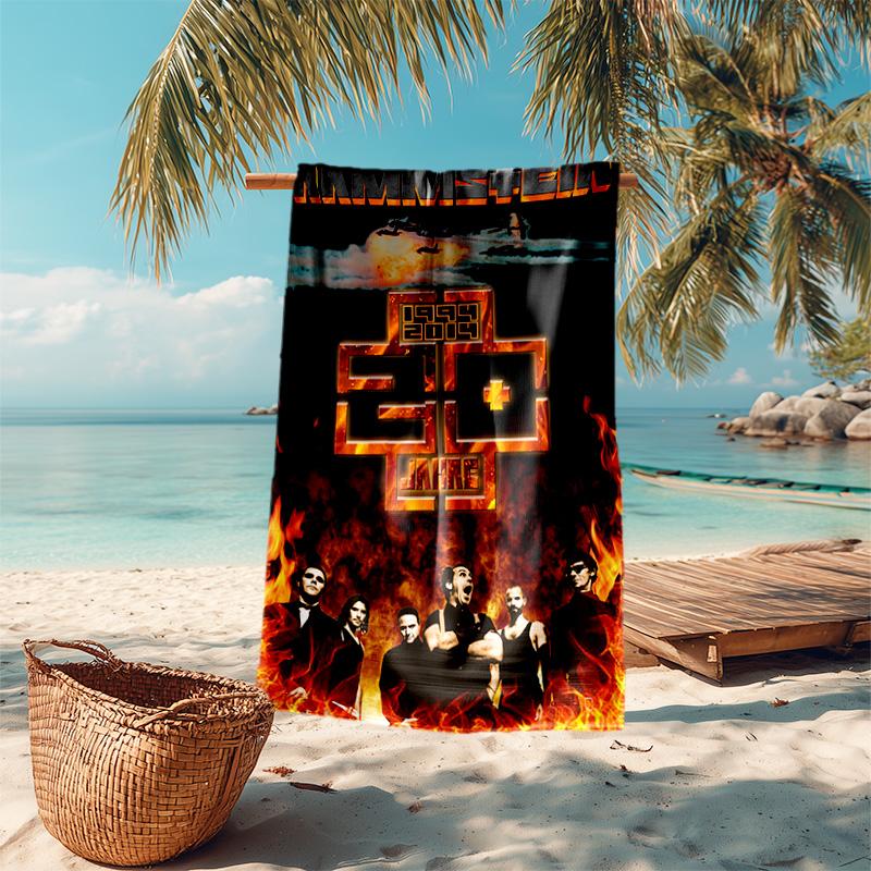 Till Lindemann, Lead Singer of the German Heavy Metal Rock Band Rammstein, Outdoor Camping Vacation Swimming Beach Scarf Decorative Blanket F15