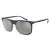 Armani Exchange Modne kwadratowe okulary przeciwsłoneczne Unisex okulary przeciwsłoneczne Szare 0AX4102SF83206G57