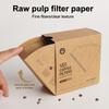 Disposable V Shaped Coffee Filter Paper 100 Sheets Natural Unbleached High Permeability Cone For Hand Drip Coffee Machine