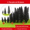 DIY Model Tree Set: Finished Landscape, Terrain, and Street Tree Ornaments