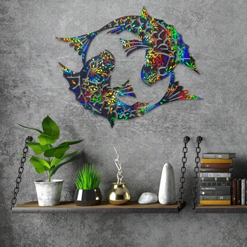 Creative Double Fish Wall Hangings Mould Epoxy Resin Mold for Unique Wall Embellishments Stylish Home Decoration Molds