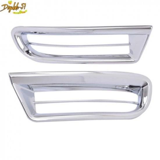 Chrome Rear Bumper Tail Fog Light Cover Trim Molding For Toyota RAV4 2009-2012