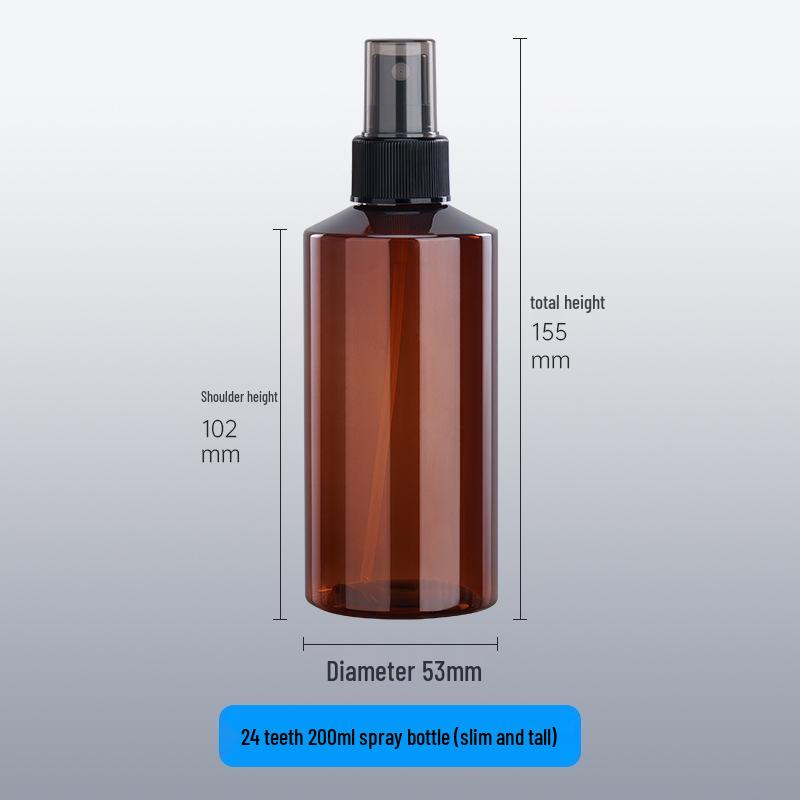 Amber Fine Mist Spray Bottle – 100/150ml PET Plastic for Cosmetics