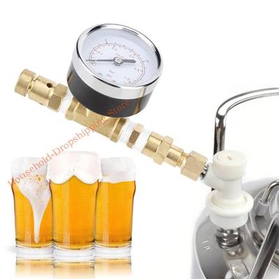 Eenvoudig te Installeren Bierfust Drukmeter Met Corrosiebestendige Metalen Constructie Voor Brouwers Brouwaccessoires
