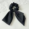 Summer Satin Fabric Ponytail Hairband Headpiece for Ladies - Double-layered, High-end Style with A Butterfly Knot for Tying Up The Hair.