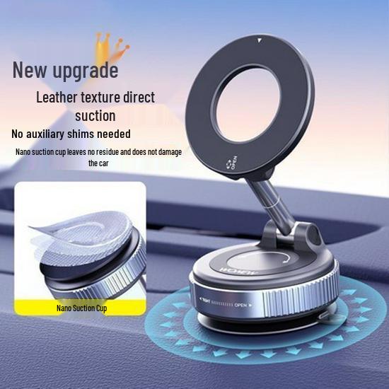 Epoxy Suction Cup Magnetic Phone Holder for Car Navigation Black K007 [Epoxy]