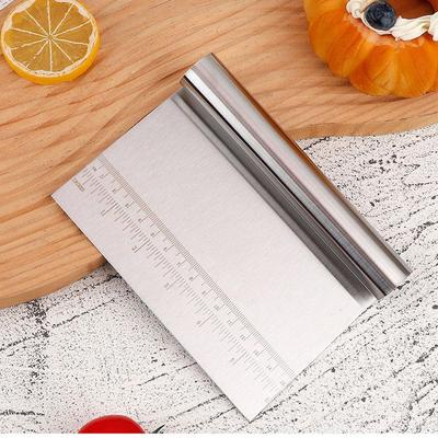 Stainless Steel Dough & Flour Scraper for Baking
