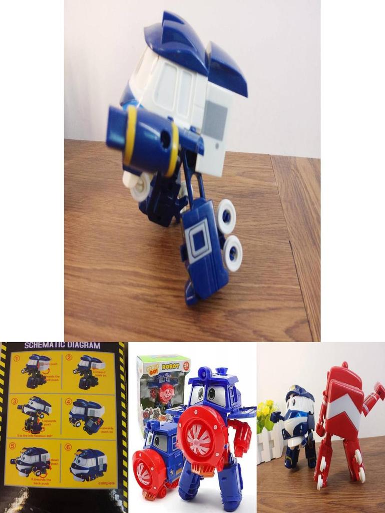 High-quality Robot Trains Rt Kay Mini Figures Korean Animation Toy