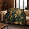 Retro Nautische Karte Kompass Schatzkarte Flanell Decke, Gemütliche Weiche Überwurfdecke für Zuhause Schlafzimmer Bett Sofa Abdeckung Geschenk Kinder