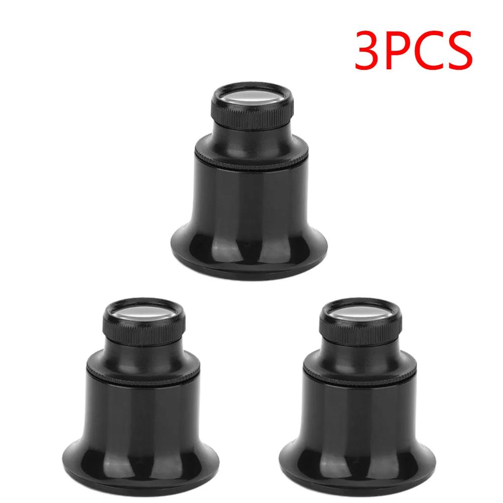 1-10PCS 20X Jeweler Watch Magnifier Tool Portable Monocular Magnifying Glass Loupe Lens for Eye Magnifier Len Watchmakers