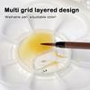 8 Holes Nail Art Color Palette With Display Stand Uv Gel Polish Holder Diy Drawing Paint Dish Manicure Tool