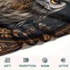 Vintage Patterned Owl  Print Flannel Blanket, High quality Comfortable for All Seasons, Home Decor, Warmth and Comfort