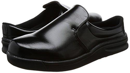 Nosacks GKZ-B Men's Chef Shoes, Lightweight, Slip-Resistant, Grip King Clog Type, Black, Size 21.5cm