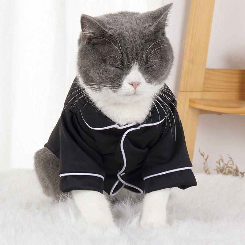 Cat and Dog Clothes, Spring and Summer Pet Pajamas, Clothing for Teddy, Corgi, Bichon, French Bulldog, Pomeranian, and Small Dogs