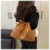 Simple Large-capacity Pumping Belt Underarm Bag Women's Spring New Fashion Shoulder Bag Popular Tote Bag