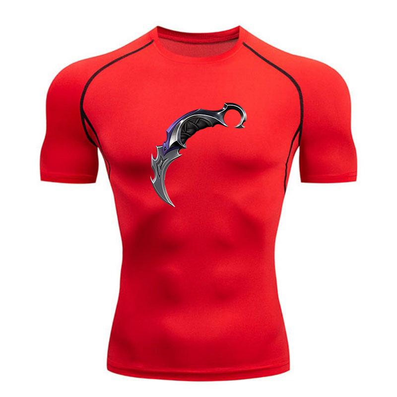 Men's Compression Workout T Shirt, Quick Dry Breathable Athl