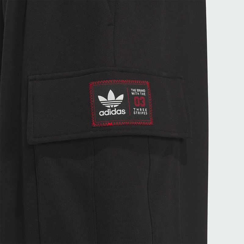 Adidas Originals Bbrtr Pants Lace Solid Color Loose Sports Cargo Pants Unisex Pants Black JN0769
