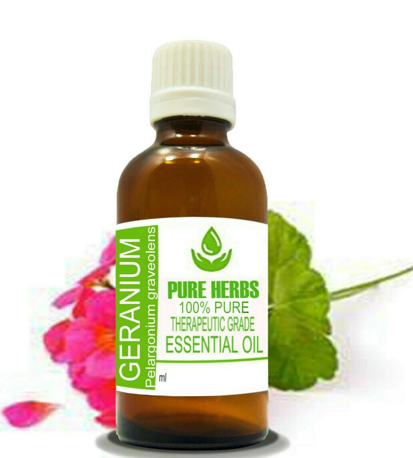

Pure Herbs Geranium Pure & Natural Pelargonium graveolens Essential Oil j286 TDN2609.2-15% less