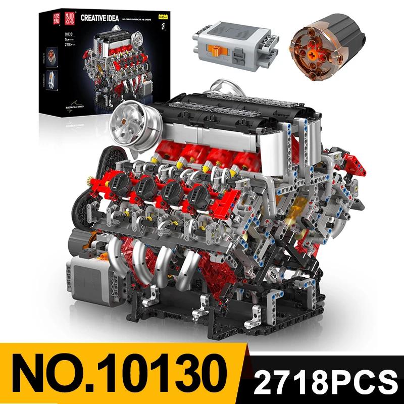 Modelová řada Stavebnice motorů Technické STEM hračky Nádrž Moc Motor V8 Superauto V12 Stavebnice Montážní sada Hračka Děti Dospělí Dárek