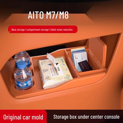 Silicone Storage Organizer for AITO M7/M8 Console Box