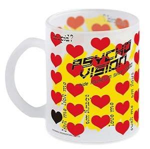 

hide (X JAPAN) 2021 The 23rd Memorial PSYCHOVISION hide MUSEUM Since 2000 Merchandise Frost Mug [Yellow Heart]