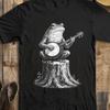 Frog Banjo Shirt, Banjo Player Tee, Bluegrass Music Gift, Funny Folk Music Shirt, Old Time Music TShirt