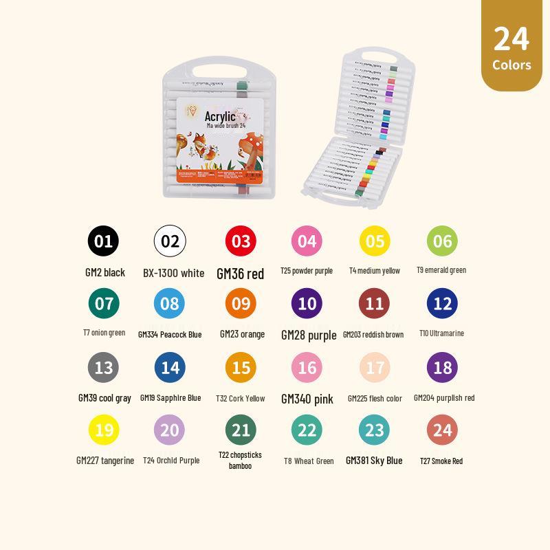 Akrylový fix s měkkým hrotem Black Box - Rychleschnoucí, Vrstvitelný, Nekrvácí, Ideální pro dětské DIY umění a graffiti malbu.